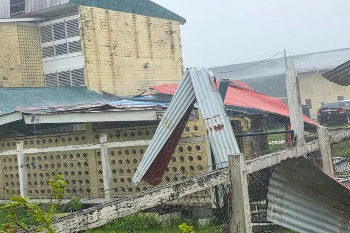 Squall pummels Essequibo Coast