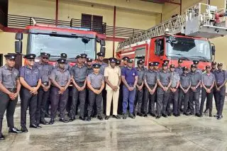 Thirty firefighters conclude heavy-duty driver training
