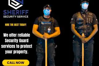 Ad showing Sheriff guards with spades pulled