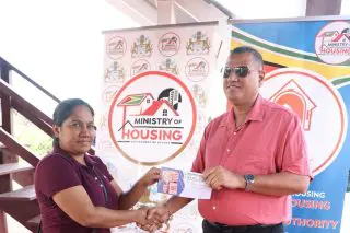 21 Essequibo Coast families get cement and steel vouchers
