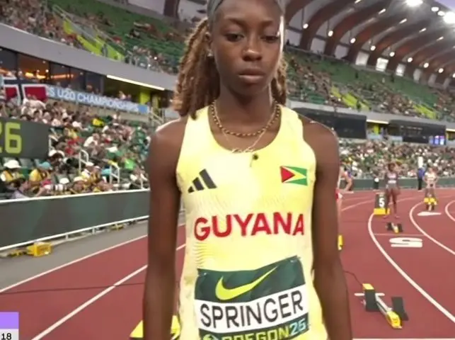 Springer claims World U20 400m bronze for Guyana