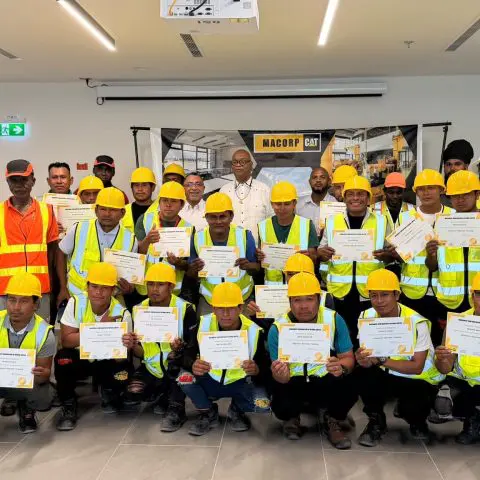 Twenty-eight hinterland residents certified on heavy machinery use