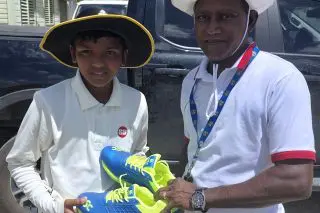 Promising U-13 spinner Randy Latif benefits from cricket-development project
