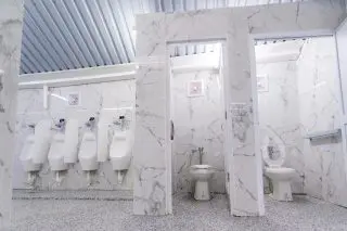 Ministry posts images of refurbished restrooms at stadium
