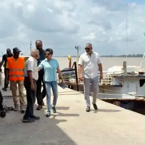 MV Barima CoI inspects two East Bank Demerara dry docks ahead of hearings