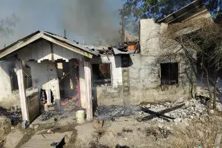 Fire destroys building at Soesdyke
