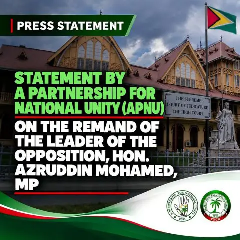 APNU `deeply concerned’ at remanding of Opposition Leader