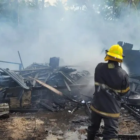 House destroyed by fire in Plum Park