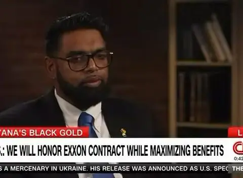 President tells CNN he doesn’t see US forcing its positions on Guyana 