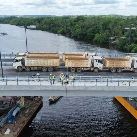 Load testing under way on New Mackenzie-Wismar bridge 