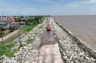 Ali highlights Region Three sea defence works after Mohamed raises questions over Leonora infrastructure