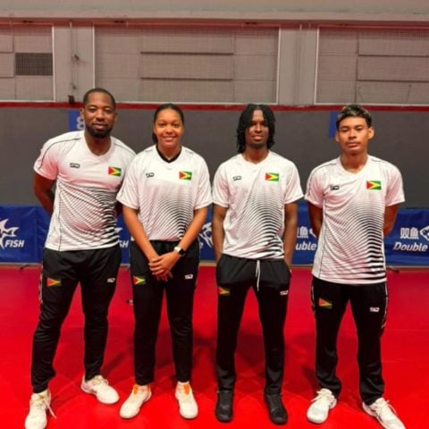 Guyana’s table tennis players ready for South American Games challenge