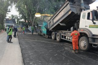 Tarmac completed for new Soesdyke junction roundabout