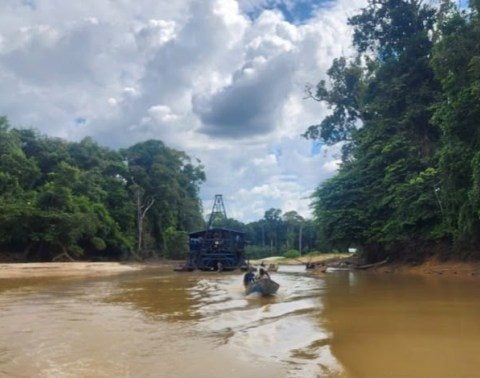 Dredges, gold seized following crackdown on illegal Puruni operation 