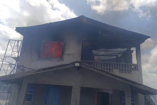 Farm house ravaged by fire