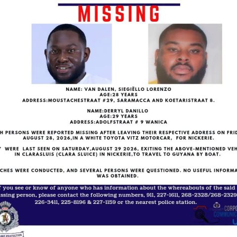 Police issue bulletin for two missing men