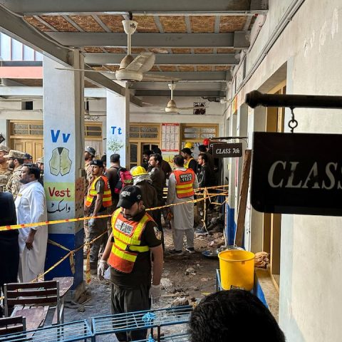 Pakistan school roof collapse kills at least 32 children and a teacher