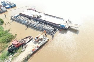 Waste oil barge stabilised, but ownership, destination remain undisclosed