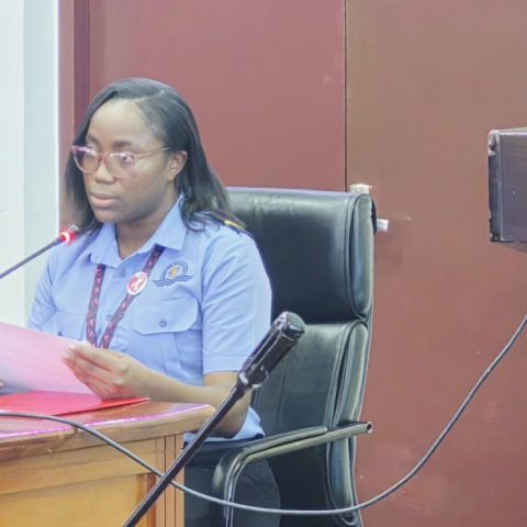 One trained officer and trainee handled Barima emergency at Timehri tower —commission requests duty roster; outgoing officer did not remain to assist