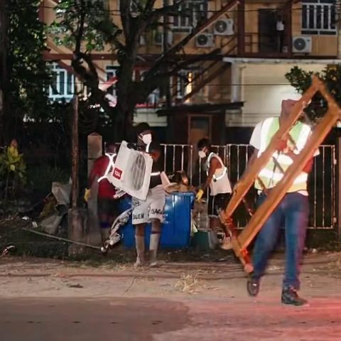 Overnight garbage collection under way in city