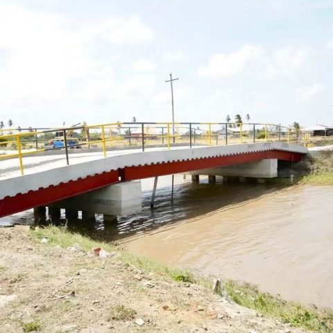 New bridge delivered at Yakusari