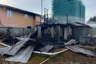 House destroyed, occupant burnt after reported gas cylinder explosion at Goed Intent