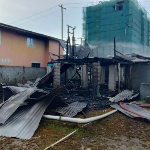 House destroyed, occupant burnt after reported gas cylinder explosion at Goed Intent