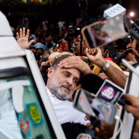Rahul Gandhi, Indian opposition lawmakers detained over election chief protest for second day