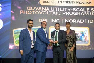 Guyana’s solar programme wins Caribbean energy award