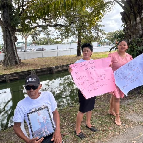 ‘Every day is July 18th for my family’ —Barima victims’ relatives renew calls for vessel to be raised at seventh weekly protest