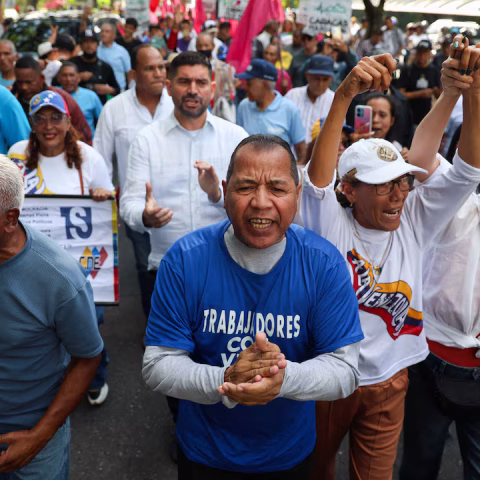 Venezuelans call for elections in first national protest in nearly two years